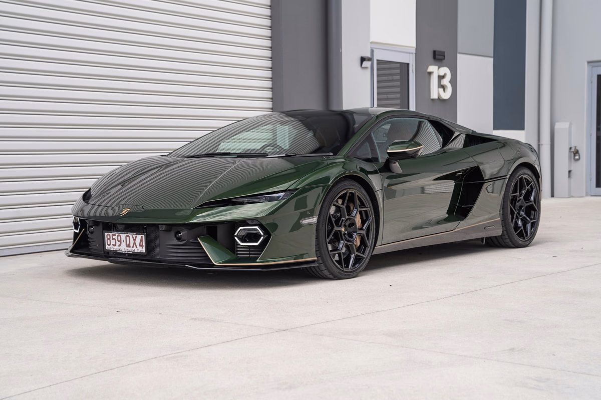 Verde Ermes 2026 Lamborghini Temerario at auction in Australia